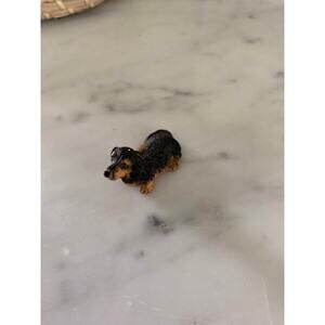 Vintage Stone Critters Dachshund Wiener Dog Figurine